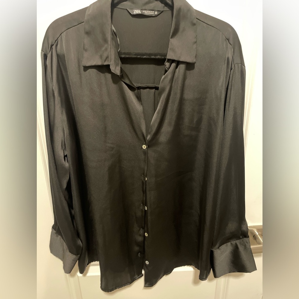 Zara black blouse